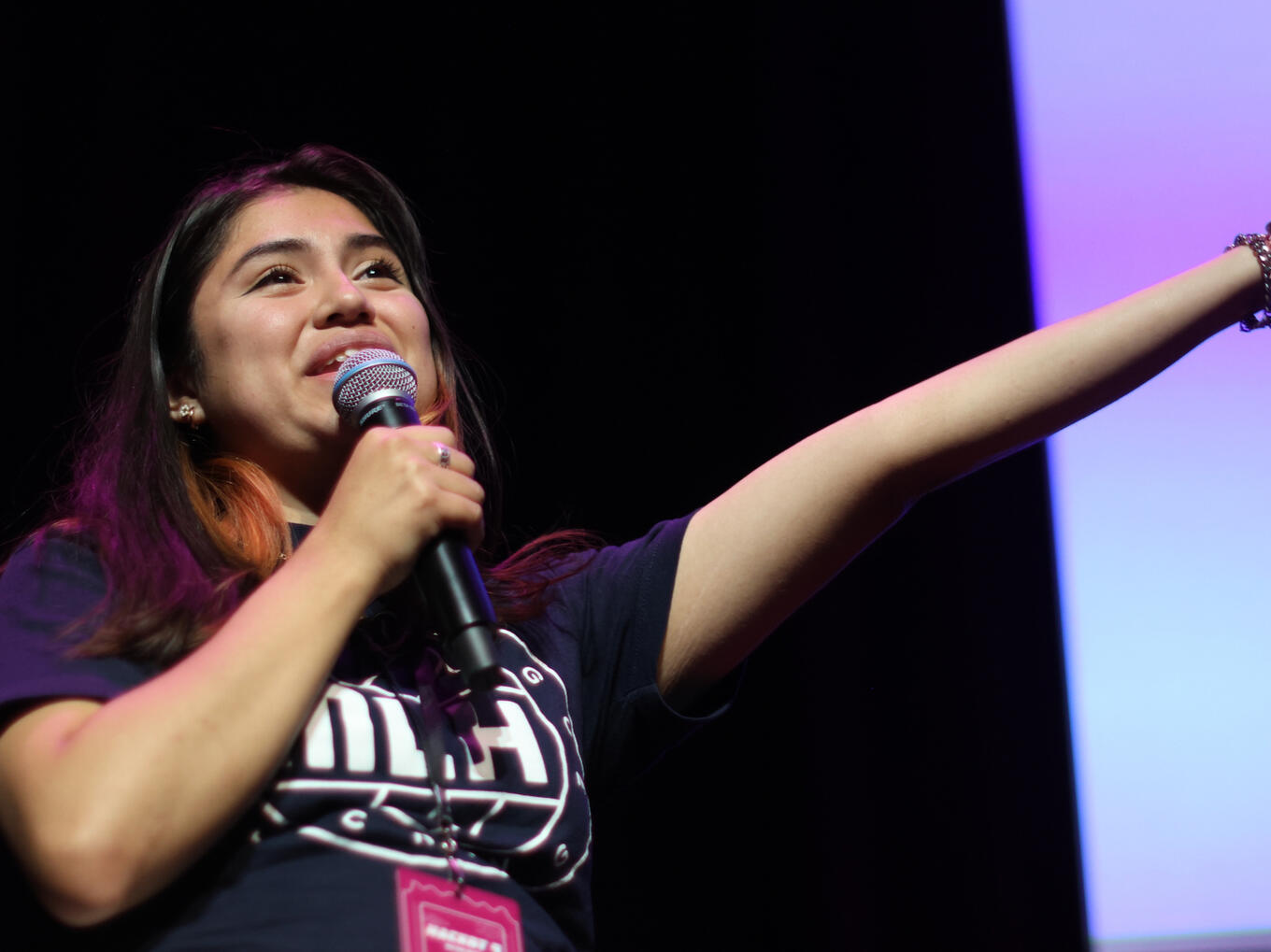 me speaking to over 1,000+ hackers at gt!